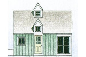 Exterior - Other Elevation for Cottage House Plan #510-1 - 1 bed, 1 bath