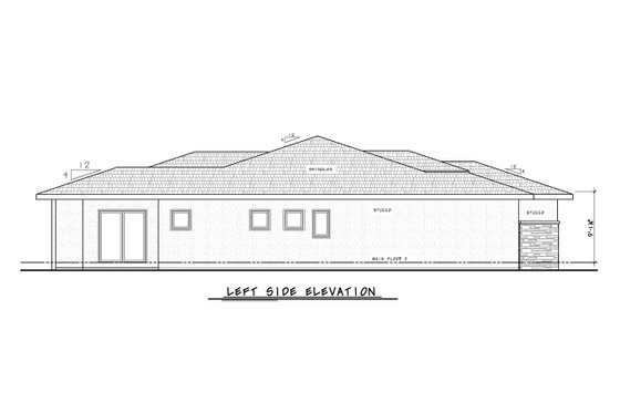 Exterior - Other Elevation for Modern House Plan #20-2496 - 3 bed, 3 bath