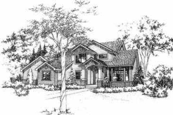 Modern Exterior - Front Elevation Plan #78-208