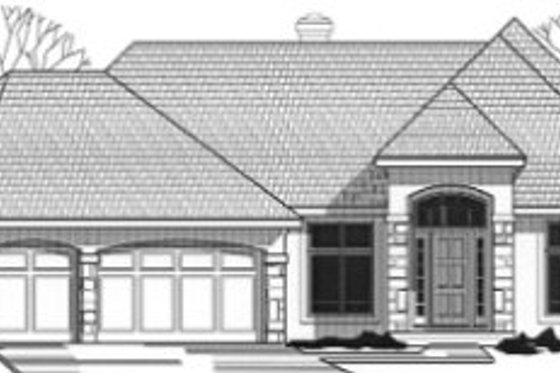 Exterior - Front Elevation for Traditional House Plan #67-864 - 3 bed, 3.5 bath