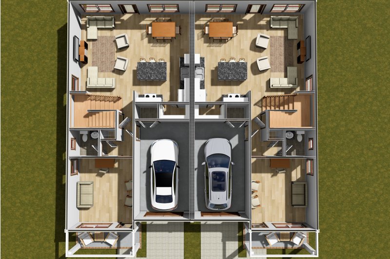 Architectural House Design - Floor Plan - Main Floor 1 for Cottage House Plan #513-2332 - 3 bed, 2.5 bath