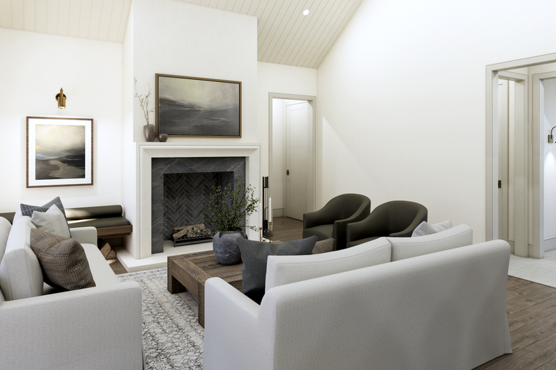 Home Plan - Interior - Family Room 1 for Farmhouse House Plan #1114-122 - 3 bed, 2.5 bath