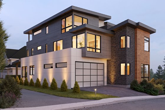 Exterior - Other Elevation for Contemporary House Plan #1066-262 - 5 bed, 5.5 bath