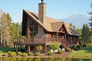 Cabin Style House Plan - 4 Beds 2 Baths 1500 Sq/Ft Plan #3-272 