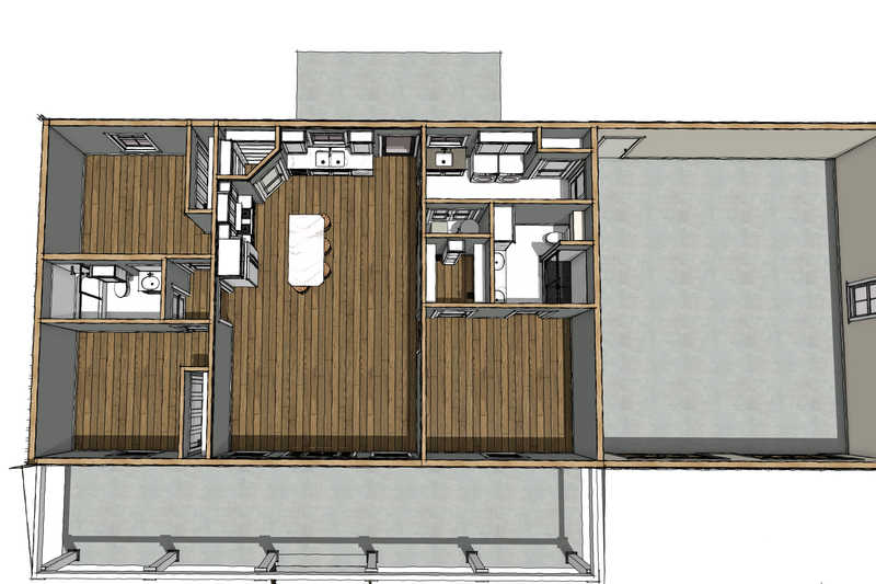 House Blueprint - Interior - Other for Farmhouse House Plan #44-314 - 3 bed, 2 bath