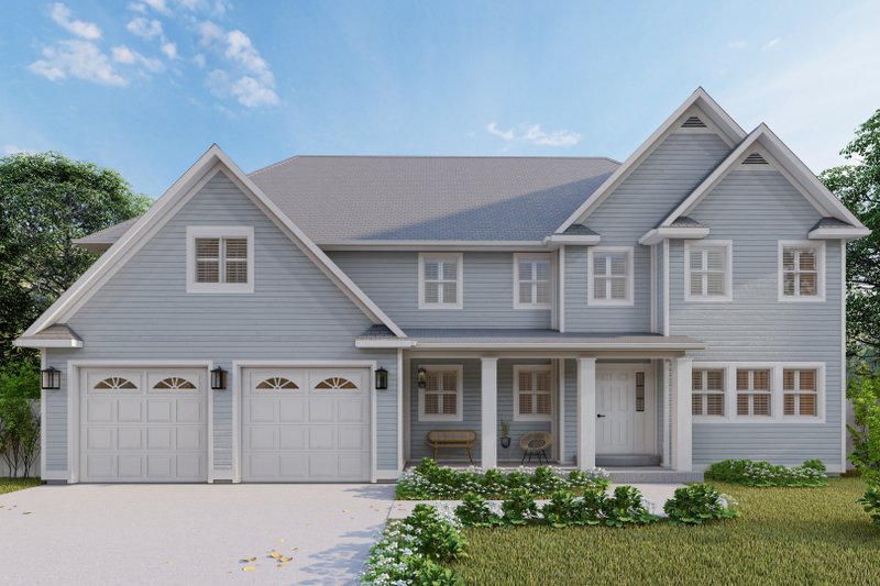 Architectural House Design - Farmhouse Exterior - Front Elevation Plan #1060-178