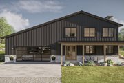 Barndominium Style House Plan - 5 Beds 4.5 Baths 3437 Sq/Ft Plan #455-580 