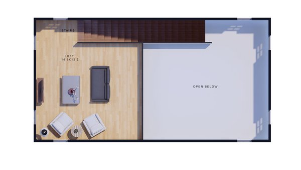 Dream House Plan - Contemporary Floor Plan - Upper Floor Plan #1110-1