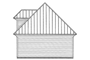 Exterior - Rear Elevation for Country House Plan #930-82, 0 bath