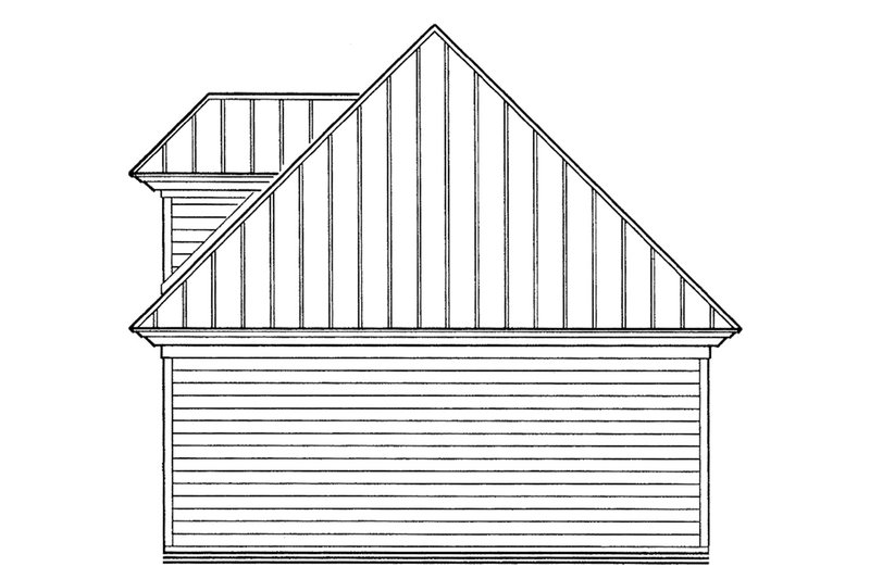 Home Plan - Exterior - Rear Elevation for Country House Plan #930-82, 0 bath
