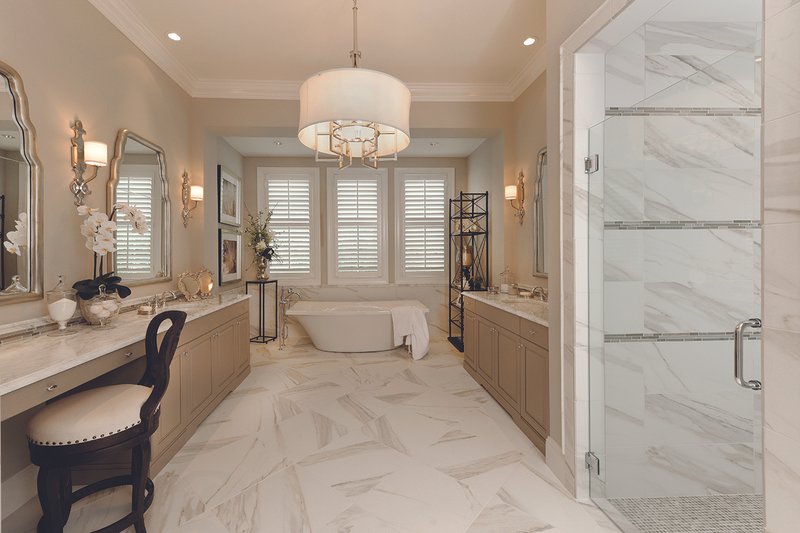 Dream House Plan - Interior - Master Bathroom 1 for Mediterranean House Plan #930-508 - 4 bed, 4.5 bath