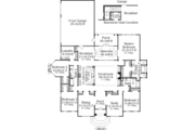 European Style House Plan - 4 Beds 3 Baths 2962 Sq/Ft Plan #406-111 