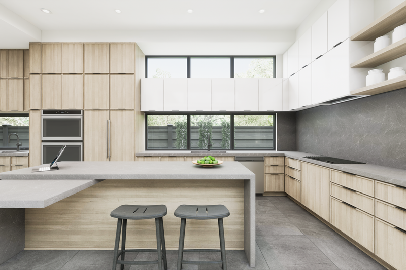House Blueprint - Interior - Kitchen for Modern House Plan #1087-1 - 4 bed, 3.5 bath