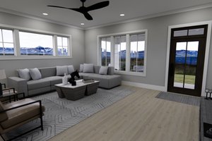 Interior - Family Room 1 for Farmhouse House Plan #51-1265 - 3 bed, 3.5 bath