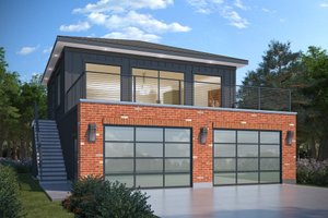 Contemporary Exterior - Front Elevation Plan #1073-33