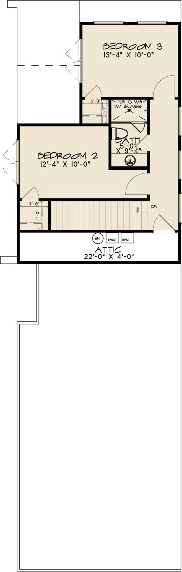 Dream House Plan - Modern Floor Plan - Upper Floor Plan #1095-3