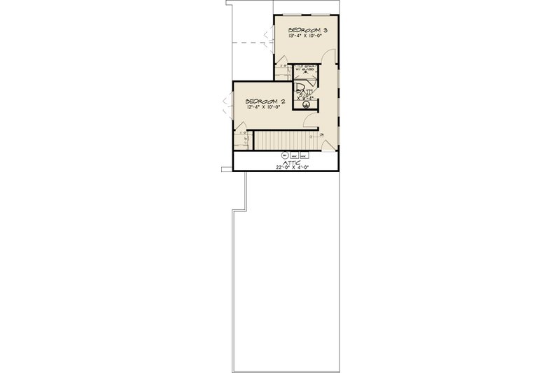Home Plan - Floor Plan - Upper Floor for Modern House Plan #1095-3 - 3 bed, 2.5 bath