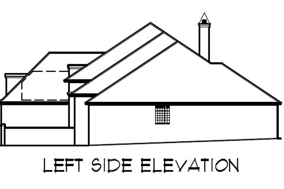 Exterior - Other Elevation for European House Plan #16-317 - 4 bed, 3.5 bath