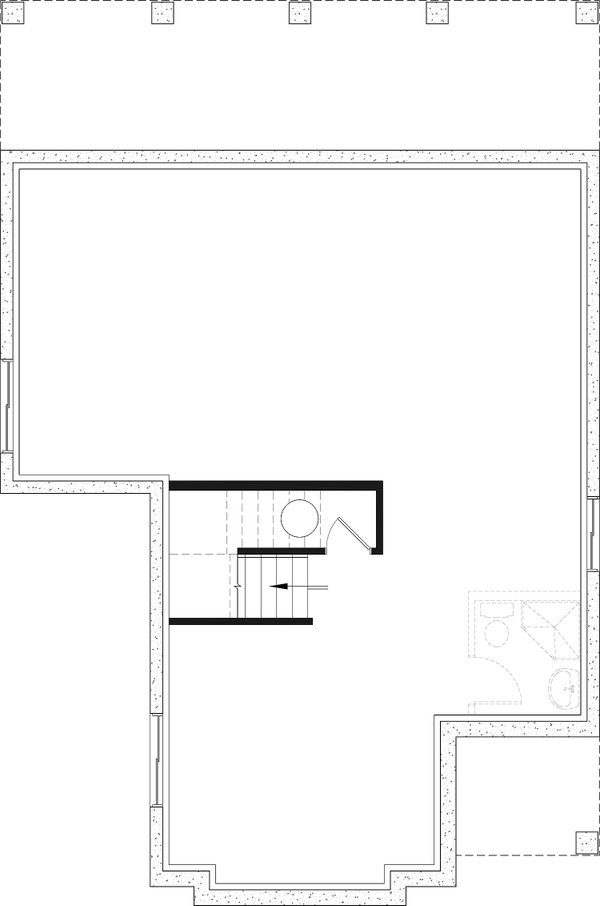 Dream House Plan - Farmhouse Floor Plan - Lower Floor Plan #23-741