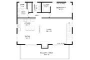 Contemporary Style House Plan - 1 Beds 1.5 Baths 1265 Sq/Ft Plan #932-297 