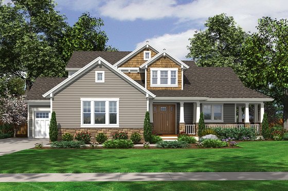 Traditional Style House Plan - 4 Beds 2.5 Baths 2591 Sq/Ft Plan #46-437 ...