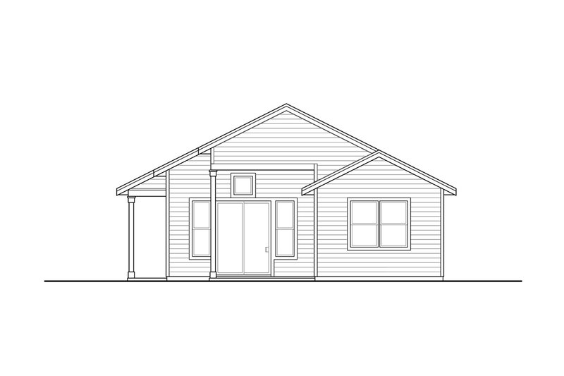 Dream House Plan - Right Side Elevation
