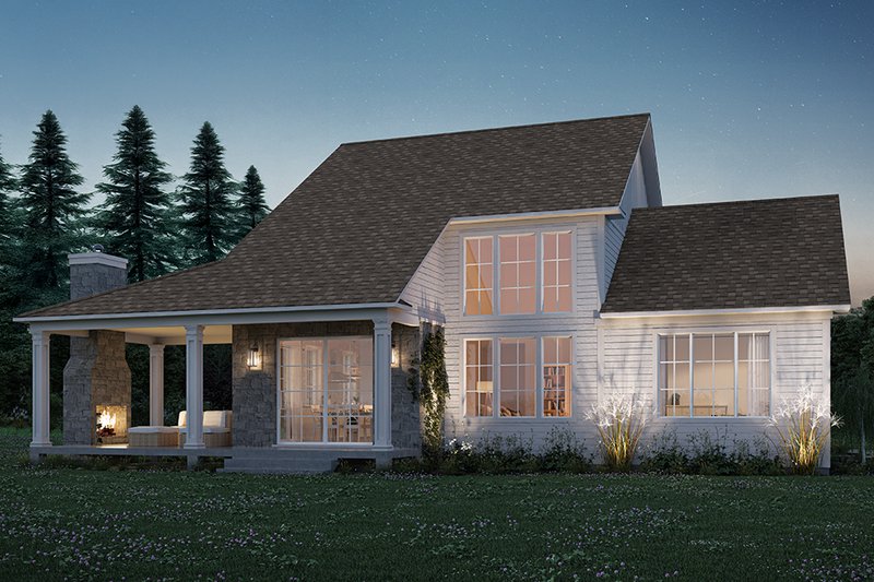Architectural House Design - Exterior - Rear Elevation for Classical House Plan #23-2839 - 3 bed, 2.5 bath