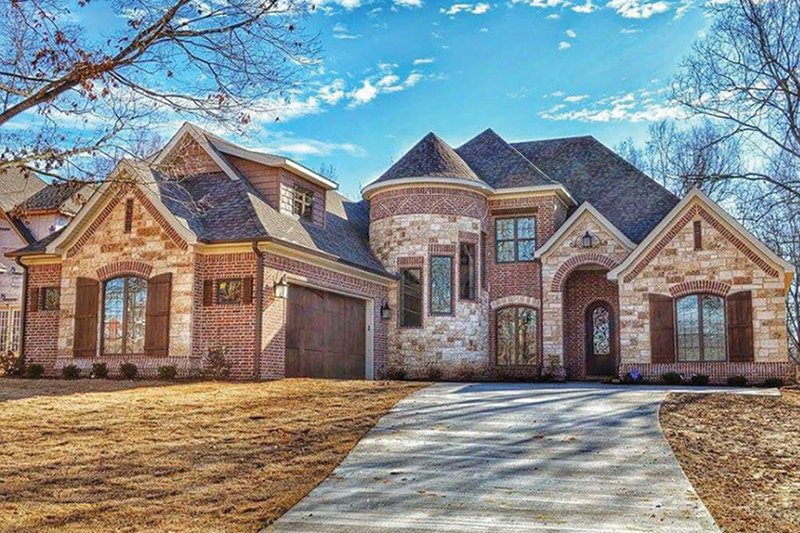 Architectural House Design - Exterior - Front Elevation 3 for European House Plan #17-3366 - 4 bed, 3.5 bath