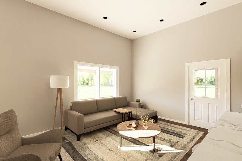 Architectural House Design - Interior - Family Room for Barndominium House Plan #1064-445 - 2 bed, 1 bath