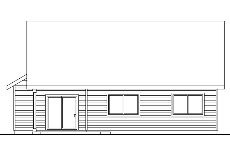 Home Plan - Exterior - Rear Elevation House Plan #124-684 - 3 bed, 2.5 bath
