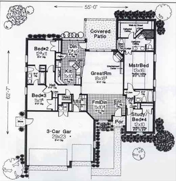 Traditional Floor Plan - Main Floor Plan #310-790