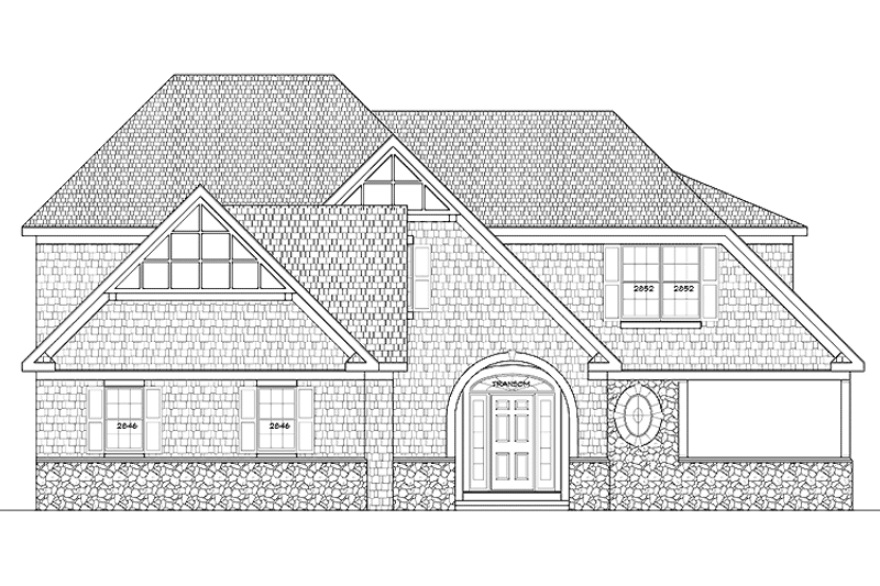 Home Plan - Exterior - Front Elevation 3 for Country House Plan #328-352 - 4 bed, 2.5 bath