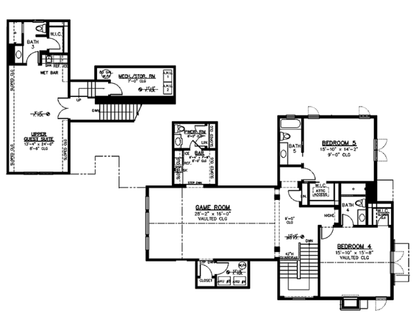 Home Plan - Country Floor Plan - Upper Floor Plan #1019-9