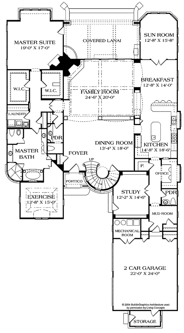 Dream House Plan - Tudor Floor Plan - Main Floor Plan #453-467