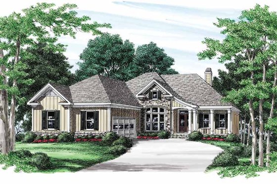 Exterior - Front Elevation 7 for Craftsman House Plan #927-566 - 3 bed, 2.5 bath