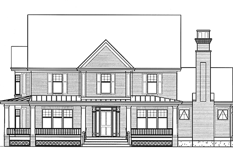 Architectural House Design - Country Exterior - Front Elevation Plan #978-7