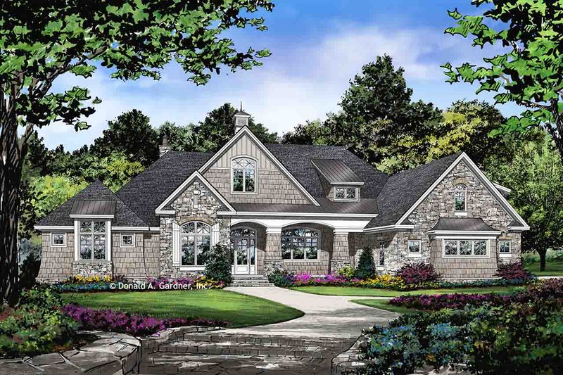 Dream House Plan - Exterior - Front Elevation 5 for Traditional House Plan #929-1042 - 5 bed, 5 bath