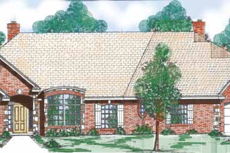 House Design - Traditional Exterior - Front Elevation Plan #52-266