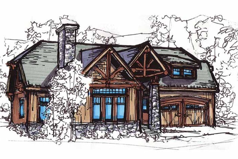 Home Plan - Craftsman Exterior - Front Elevation Plan #17-2815