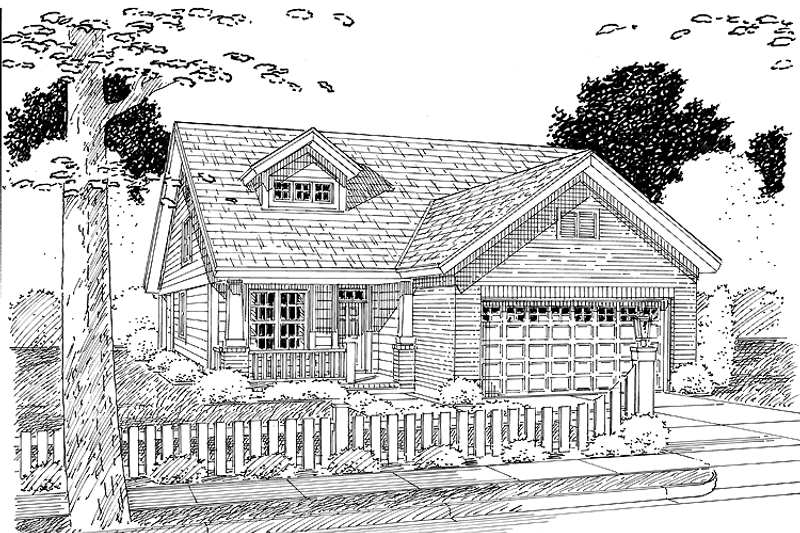 Home Plan - Exterior - Front Elevation 3 for Craftsman House Plan #513-2105 - 3 bed, 2.5 bath