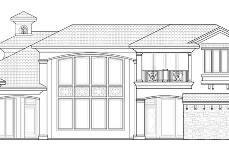 Dream House Plan - Exterior - Rear Elevation for Mediterranean House Plan #1017-171 - 5 bed, 7 bath