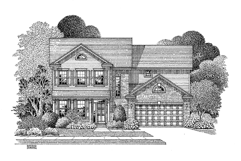 Architectural House Design - Colonial Exterior - Front Elevation Plan #999-76