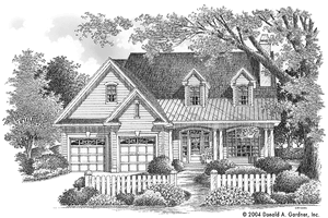 Country Exterior - Front Elevation Plan #929-716