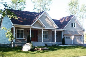 Exterior - Front Elevation 3 for Country House Plan #23-2463 - 3 bed, 2 bath