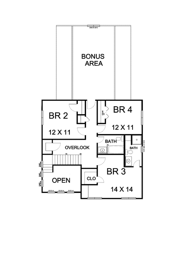 Architectural House Design - Craftsman Floor Plan - Upper Floor Plan #939-5