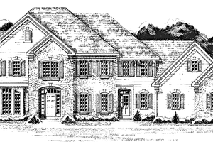 Home Plan - Exterior - Front Elevation for Colonial House Plan #1001-93 - 4 bed, 2.5 bath