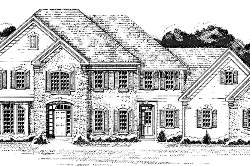 Dream House Plan - Colonial Exterior - Front Elevation Plan #1001-93