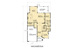 Floor Plan - Main Floor for Contemporary House Plan #1066-307 - 5 bed, 4.5 bath