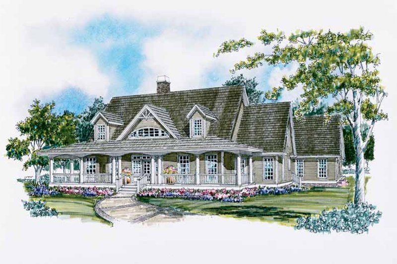 House Blueprint - Craftsman Exterior - Front Elevation Plan #929-399