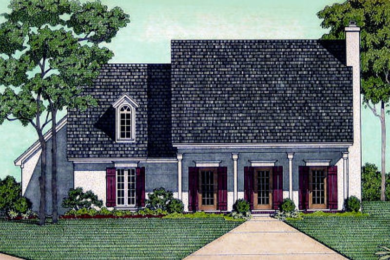 Dream House Plan - Southern Exterior - Front Elevation Plan #45-321